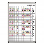 Personal-Raum-Plan,  8 Stunden, 33 Spalten, 103x77 cm, 